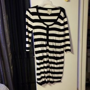 Black & White Striped Dress